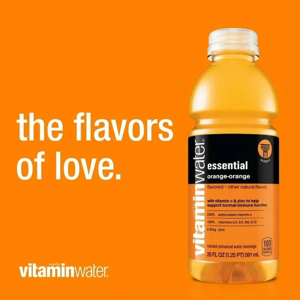 Vitamin water Essential Orange 20oz (591ml) - Image 2