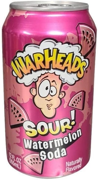 Warheads Watermelon Sour Soda 12oz (355ml) - Image 4