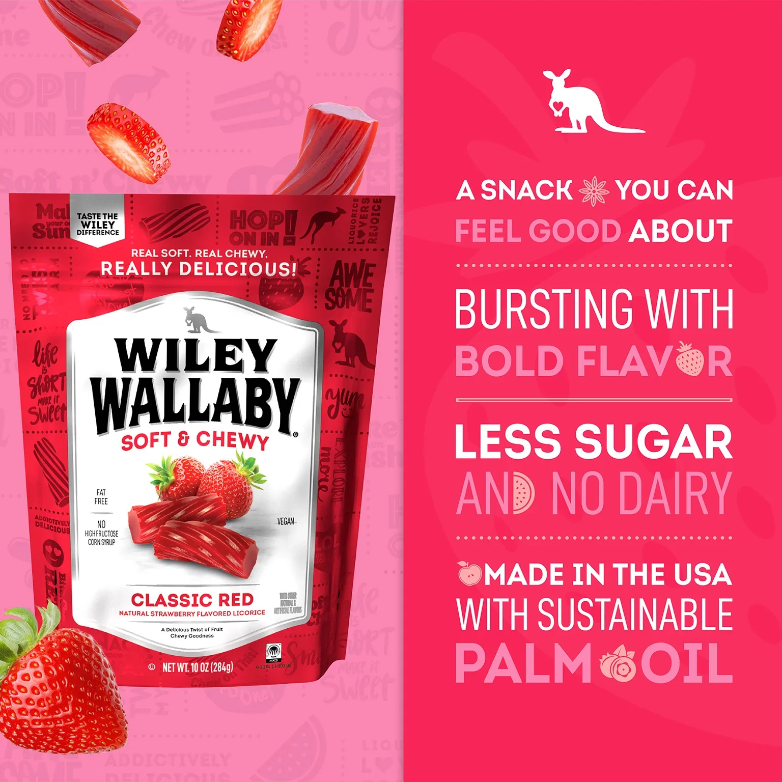 Wiley Wallaby Classic Red Licorice 7.05oz (200g) - Image 3