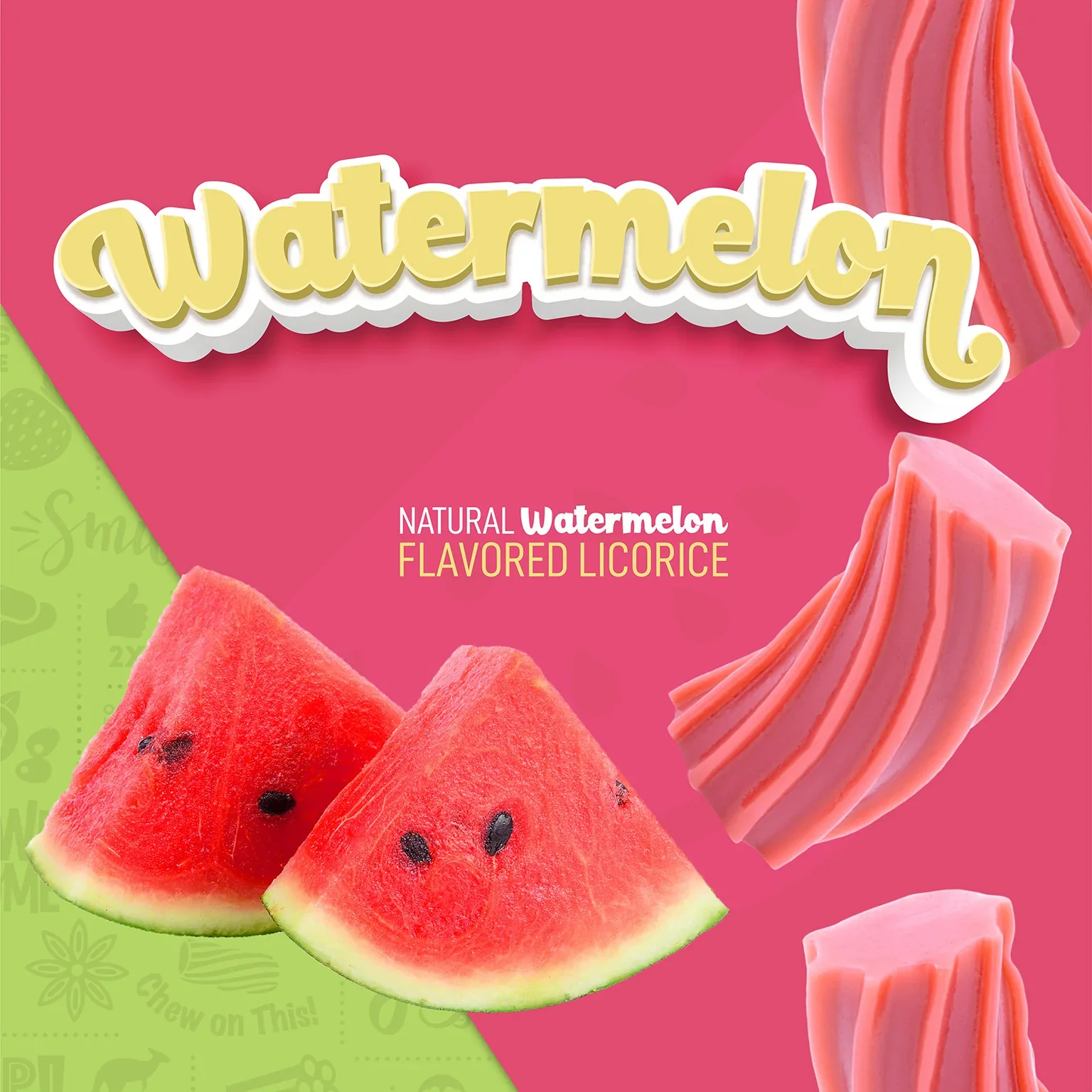 Wiley Wallaby Watermelon Licorice 7.05oz (200g) - Image 2