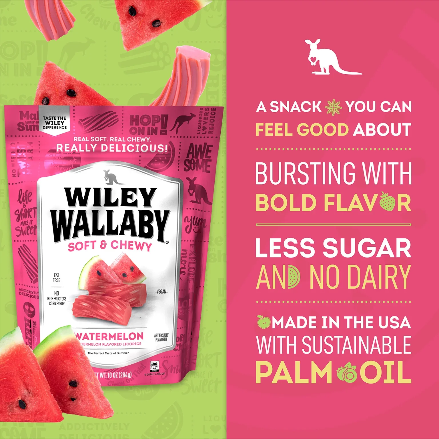 Wiley Wallaby Watermelon Licorice 7.05oz (200g) - Image 3
